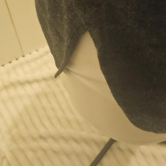 Madewell Charcoal Grey Merino Wool Blend Scoopneck Split Hem Sweater Wmn's Sz S - Picture 4 of 6